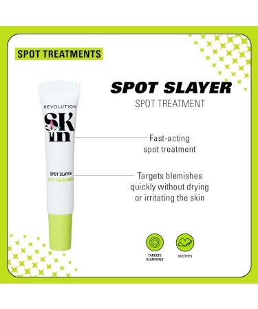 Revolution Skincare Revolution SKin Spot Slayer Spot Treatment Face Cream Face Cream against Impurities Vegan and Cruelty Free 15ml - Buy Online on GoSupps.com