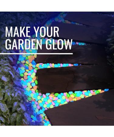 Graham Products 450 PCs Multi-Colored Glow in the Dark Rocks - Indoor & Outdoor Decorative Pebbles for Garden Fish Tanks Walkways & Planters - Buy Online on GoSupps.com