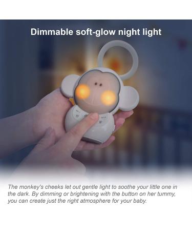 VTech Myla The Monkey Baby Sleep Soother - White Noise Sound Machine with Soft Ambient Sounds, Melodies, Night Light - 1 Count - Buy Online on GoSupps.com