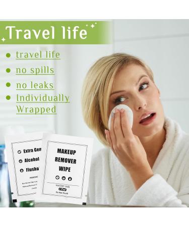 Tatuo 500 Pcs Makeup Remover Wipes Bulk Individually Wrapped Face Cleansing Wipes for Travel & Skin Care | Remove Makeup Lipstick Oil & Dirt - Buy Online on GoSupps.com