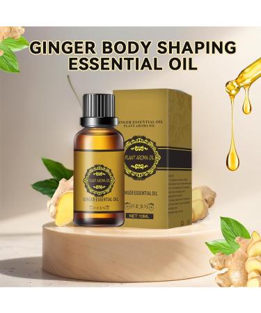 YANINEE 2PCS 30ml Lymphatic Drainage Ginger Oil Massage Oil | Natural Herbal Remedy for Detox & Relaxation - Buy Online on GoSupps.com