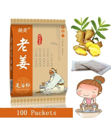 100 Bags Herbal Foot Soak for Lymphatic Drainage and Detox - Traditional Chinese Medicine Foot Bath Herb Soak - Buy Online on GoSupps.com