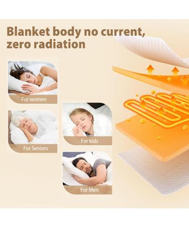 Buy Meltor Electric-Free Heated Blanket 180x200 | Remote Control & 3 Temp Levels | Safe Energy-Efficient Night Light - Buy Online on GoSupps.com