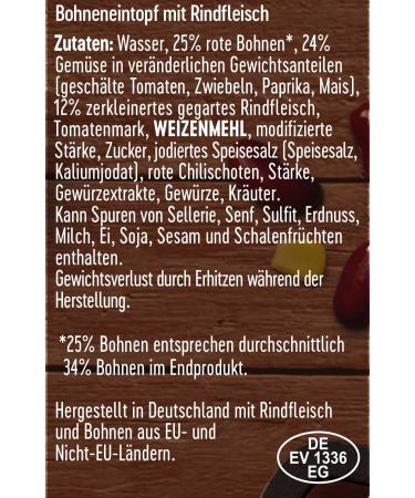 DREISTERN Chili con Carne 400g | Authentic Spicy Stew with Beans & Corn | Eco-Friendly Recyclable Tin | International Shipping Available - Buy Online on GoSupps.com