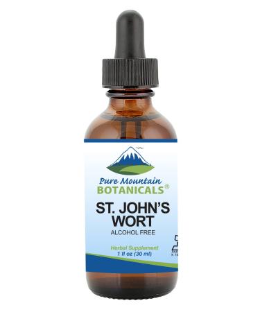 St Johns Wort Tincture  Kosher Liquid St. Johns Wort Alcohol-Free Extract - 500mg - 1oz Bottle