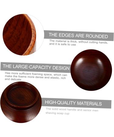 Beavorty 2-in-1 Wooden Shaving Bowl & Soy Sauce Dish | Travel Razor Cleaning & Spice Bowl for Men - Buy Online on GoSupps.com