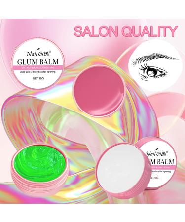 Lash Lift Glue Balm 2023 Upgrade Lash Lift Glue Adhesive 2 in 1 Strong Sticky Glue Balm for Eyelash Lift Brow Lamination Professional Use for Salon Strawberry Flavor 0.35oz Pink-Strawberry - Buy Online on GoSupps.com