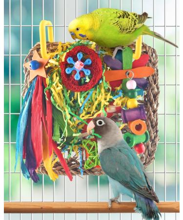 Shop Colorful Bird Toys for Budgies & Parrots | Seagrass Swings Chewing Wood Toys & More - Buy Online on GoSupps.com