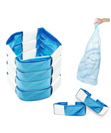 Pack of 4 Odor-Resistant Nappy Bin Bags - Fits up to 800 Nappies - Refill Nappy Bin - Scented and Solid