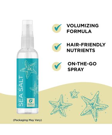 Volumizing Sea Salt Spray for Beach Waves | Curl Activator Mist with Sea Kelp Extract & Argan Oil - 8oz - Buy Online on GoSupps.com