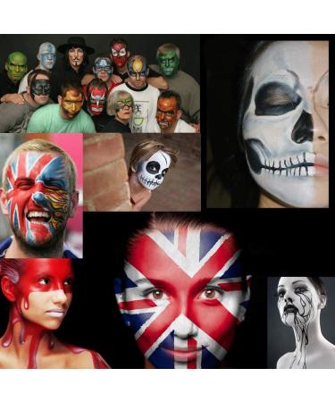 Colorful Body Oil Cosmetics for Halloween, Fancy Dress, Carnival - 12 Temporary Tattoo Paints - Buy Online on GoSupps.com