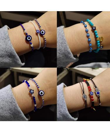 200pcs 8mm Blue Evil Eye Beads for Bracelets Necklace Jewelry Making - N-Blue - Buy Online on GoSupps.com