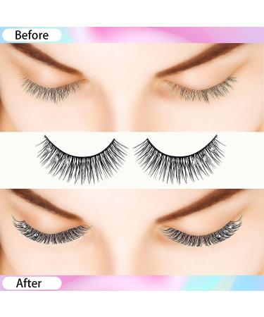 ANCIRS 20pcs Diamond False Eyelashes - Natural Rhinestone Decorative Faux Mink Lashes for Makeup, Valentines, Halloween, New Year, Cosplay Party & Stage Decor - 2 Boxes Included - Buy Online on GoSupps.com