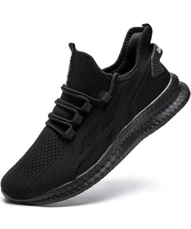 OltyUtc shoes men running shoes sports shoes sneakers summer shoes lightweight men sneaker street running shoes outdoor gym leisure shoes 44 EU black