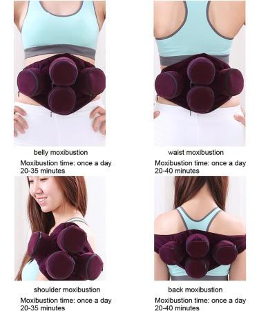 Moxibustion Pocket Rear Box - 4 Pieces Copper Moxibustion for Stomach Waist Shoulders Legs & Arms - International Shipping Available - Buy Online on GoSupps.com