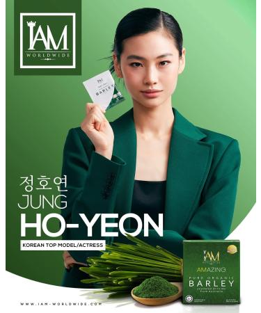 Barley Grass Powder Juice Drink | IAM Worldwide Amazing Pure Organic Barley Powdered Juice Drink Organically grown and cold pressed in Australia | 3 boxes - Buy Online on GoSupps.com