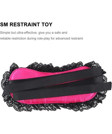 MAGICLULU Rosy Silk Lace Blindfold Sleeping Eye Mask for Adult Masquerade Party - Buy Online on GoSupps.com