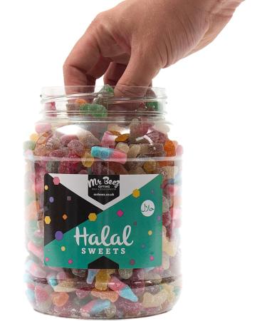 Mr Beez Sweets | Halal Sweets Selection | Fizzy Mix | HMC Halal Certified | 27x14cm | 1700 Grams - Buy Online on GoSupps.com