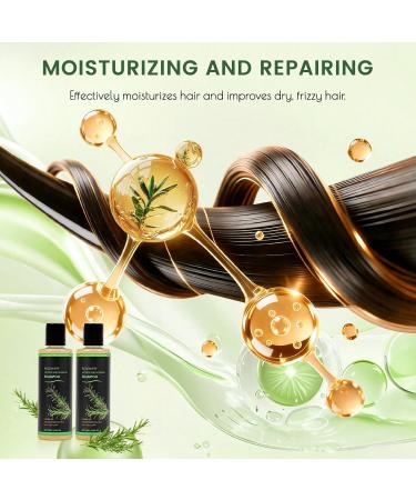 Lot de 2 shampoings romarin shampooing bio au romarin pour la croissance des cheveux shampooing naturel la k ratine renforce les cheveux fins sans force lutte contre les probl mes de perte de - Buy Online on GoSupps.com
