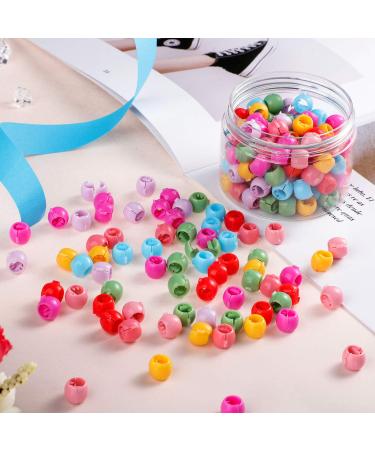 100 Mini Hair Claw Clips - Colorful Bead Hair Pins for Girls, Kids, Toddlers - Small Plastic Clamps for Women - Hair Accessory - Buy Online on GoSupps.com