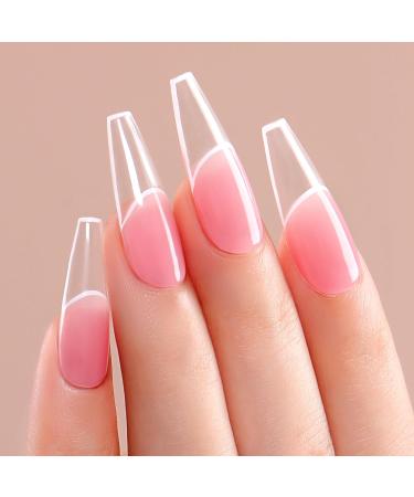 AIMEILI 8 in 1 Builder Nail Gel Sheer Color Nude Pink Builder Nail Strengthener Extension False Nail Tips Builder Extension Soak Off UV LED Gel Polish 6pcs X 10ml - Gift Kit 34 6-34 1.67 ml (Pack of 6) - Buy Online on GoSupps.com