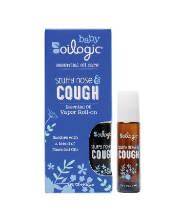 Oilogic Baby Bath Essentials Stuffy Nose and Cough Roll-On for Babies & Toddlers, Essential Oil Breathe Blend - Naturally Soothes with 100% Pure Lavandin, Orange, Eucalyptus Oil - 266ml (9 fl oz)