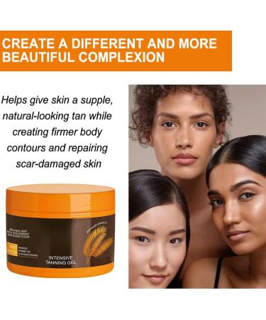 Intensive Tanning Gel Accelerator Cream Brown Tanning Gel for Women Tanning Gel Sunbed Gel Brown Tanning Cream for All Sunbed Tanning Accelerator Bronzing Face Drops Tanning Cream for Outdoor Sun - Buy Online on GoSupps.com