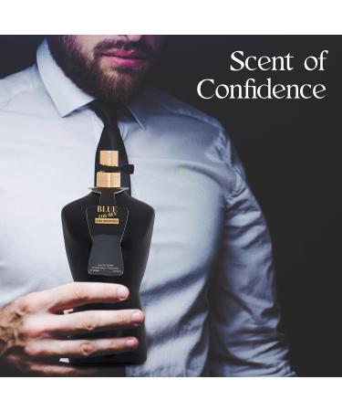 Blue Men Ultra Noir Edtion Sensual Woody Fragrance for Men | Long Lasting Cologne Aromatic Scent Eau de Parfum Natural Spray - Great Holiday Gift 3.4 Fl Oz/100 Ml - Buy Online on GoSupps.com