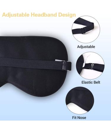 ZIMASILK 100% Natural Silk Sleep Mask - Adjustable & Soft Eye Mask for Better Sleep - Buy Online on GoSupps.com