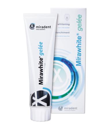 Miradent Bleaching Mirawhite Gel e 100 ml |For intensive cleaning and sealing for bright white teeth |Removes tooth discoloration with immediate gloss effect |refreshing mint taste - Buy Online on GoSupps.com