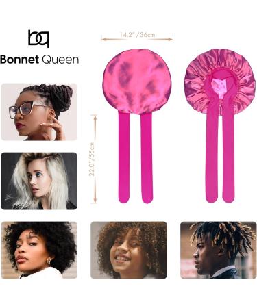 Bonnet Queen Satin Silk Sleeping Cap - Adjustable Night Hair Care Protection for Curly Long Hair | Mr. Motora - Buy Online on GoSupps.com