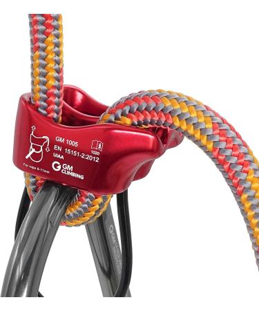 GM CLIMBING Tubular V-grooved Belay Device Package with Screw Locking Carabiner - UIAA Certified - Buy Online on GoSupps.com