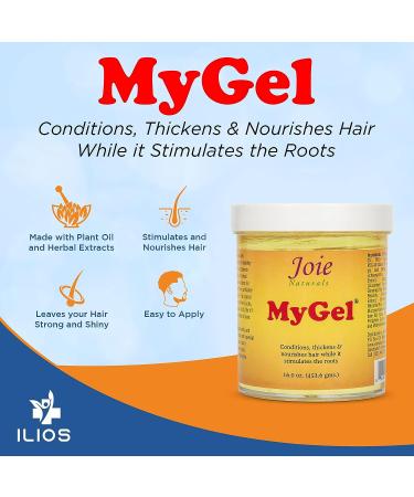 Joie Naturals My Gel Hair Gel Set with Styling Comb - Moisturizing Formula for Curly Hair Twists, Braids, Locks - 16oz - Buy Online on GoSupps.com