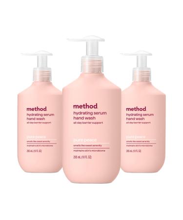 Method Hand Wash Hydrating Serum Pure Peace 10 oz (Pack of 3) Pure Peace 10 Fl Oz (Pack of 3)