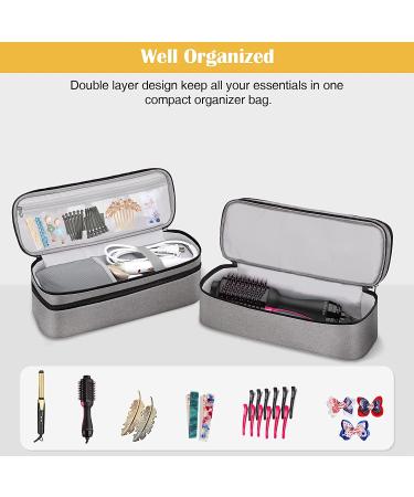 SITHON Double-Layer Travel Case for Revlon One-Step Hair Dryer/Styler - Water Resistant Storage Bag for Hot Tools & More (Gray) - Buy Online on GoSupps.com