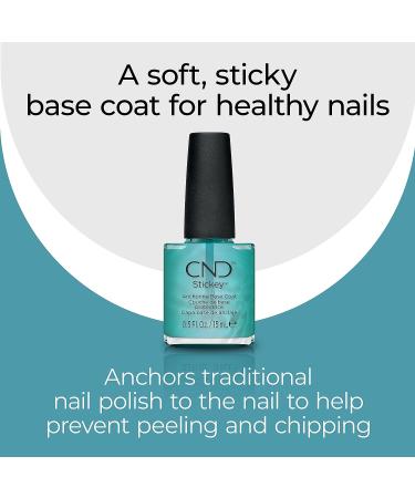 CND Nail Polish Super Shine High Gloss Top Coat & Stickey Anchoring Base Coat 0.5 Fl Oz - Pack of 1 - Buy Online on GoSupps.com