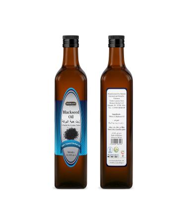 Hemani Black Seed Oil Cold Pressed 16.91 Oz I 500ML I 100% Natural I Solvent Free I AKA Nigella Sativa I Kalonji I Black cumin seed Oil - Buy Online on GoSupps.com