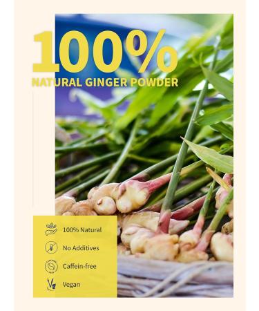 TeeLux Ginger 200g - Vegan & Caffeine-Free Antioxidant Rich Ground Ginger for Tea, Cooking & Smoothies - Buy Online on GoSupps.com