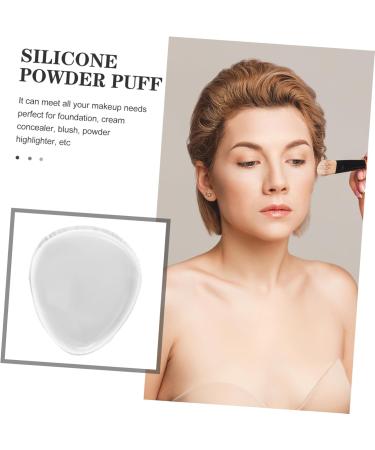 DRESSOOS Transparent Silicone Wet Powder Puff Blender Sponge Puff Makeup Sponges Foundation Makeup Puffs Washable Puff Girl Miss Makeup Tools Silicone + Pu + Gel + Polyurethane - Buy Online on GoSupps.com