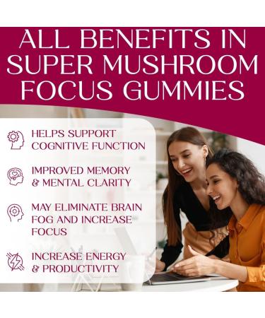 Auri Focus Gummies & Brain Boost Elixir Bundle - Super Mushroom Focus Gummies & Lion s Mane Liquid Elixir - Cognitive Function & Mental Clarity Supplement - 60 Gummies and 60ml Elixir - Buy Online on GoSupps.com