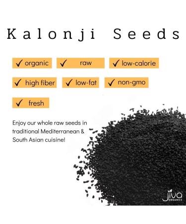 Jiva Organics Organic Kalonji (Nigella Sativa) 7 oz - Premium Quality Herb - Buy Online on GoSupps.com