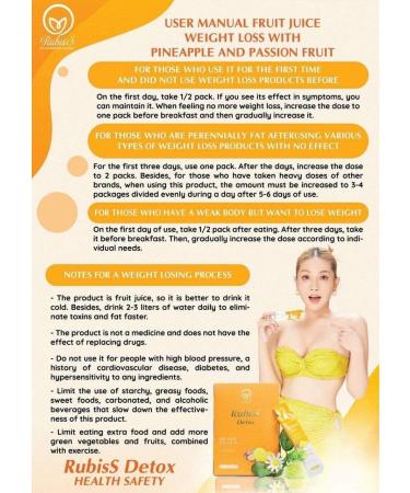 Rubiss Detox: Fruit Infused Weight Loss Drink - Buy Online on GoSupps.com