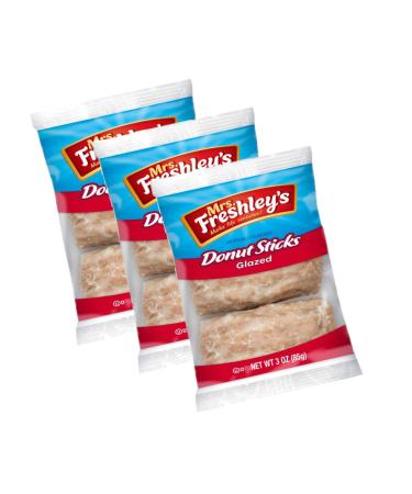 Mrs. Freshley's Donut Sticks: 36 Sticks Total (12 Packs of 3) - Pack of 2 - Buy Online on GoSupps.com