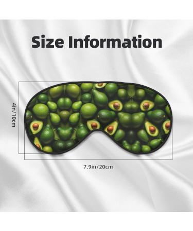 SSIMOO Avocado Pattern Soft Sleep Eye Mask | Breathable Travel Eye Patch for Relaxation | Perfect for Women - Buy Online on GoSupps.com