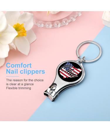 American Flag Ohio Printed Nail Clippers Sharp Sturdy Fingernail and Toenail Nail Clipper Cutters for Men Women/770 Style - Buy Online on GoSupps.com