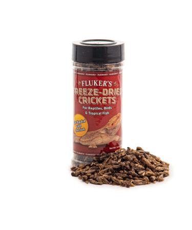 Fluker's Freeze Dried Insects - for Reptiles, Birds, Tropical Fish, Semi-Aquatic Amphibians and Hedgehogs Crickets