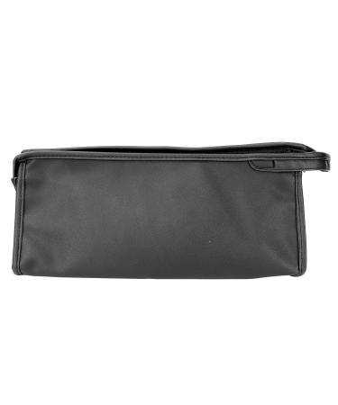 Hair Dryer Travel Case Hair Dryer Carrying Bag PU Leather Water Resistant for Business Trip for Home Use for Gym(black)