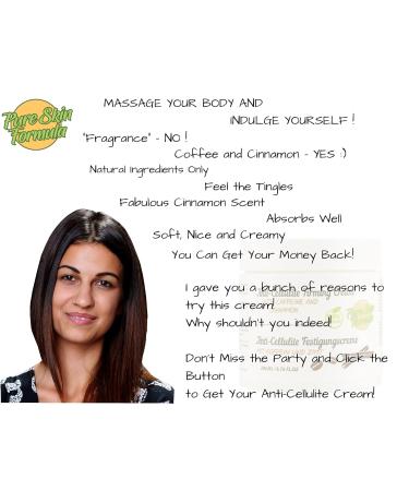 100% Natural Anti-Cellulite Cream with Coffee & Cinnamon | Firming & Smoothing Body Cream for Weight Loss & Anti-Aging | 200ml - Buy Online on GoSupps.com