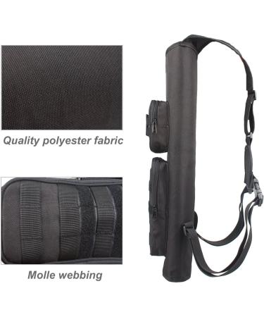 KRATARC Archery Back Quiver Bag - Black, Molle System, Pockets - Hunting, Shooting, Target Practice - Buy Online on GoSupps.com
