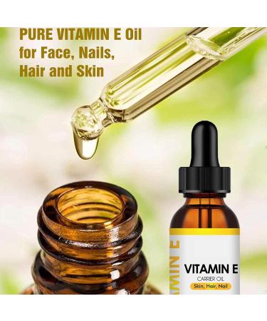  JPSDOWS Pure vitamin E for the skin - Pure organic vitamin E for skin hydration and moisture - Moisturizing and hydrating vitamin E 60ml for the face  - Buy Online on GoSupps.com